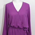 The Limited  Purple Blouse NWOT Size XS Tall Purple Faux Wrap Blouse Photo 2