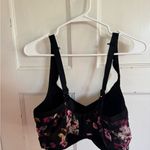 Torrid Active black floral sports bra size 42DDD Photo 7