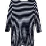 J.Jill cotton striped sweatshirt dress with a patch pocket size M Photo 1