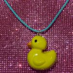 Boutique Rubber Duck Necklace Adult Baby Shower Gag Gift Pregnancy Gender Reveal Kawaii Photo 9