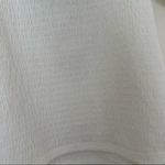 Marc New York  White Cotton Ruched Short Crochet Puff Sleeve Top Size Medium NWT Photo 4