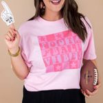 Football Graphic Tee Pink Size L Photo 0