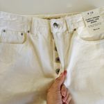 Madewell  Curvy Pieced Barrel Leg Jeans Women’s Size 28 Tile White NWT Casual Photo 6