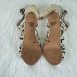 Vince Camuto Women's  Fantin Caged MultiStrap Stiletto Heel Sandals Size 9.5 Gold Photo 5