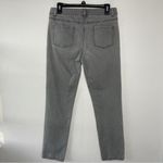 J. McLaughlin Skinny Denim Jeans Womens Size 8 Grey Stretch Biker Chic Luxe Moto Photo 4