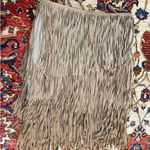 NWT Lamarque Collection Tan Suede Fringe Mini Skirt Leather Western Boho Size 6w Photo 0
