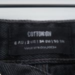 Cotton On  Black Jean Shorts High-Waisted Distressed Photo 3