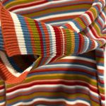 Studio Works  Women’s Medium Colorful 3/4 Slit Sleeves V-Neck Ribbed Top. Photo 7