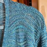Covington Catherine’s Blue Teal Open Front Knit Tunic Cardigan Size 2X Photo 2