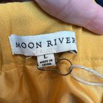 Moon River Anthropologie Bohemian Ruffle Mustard Yellow Midi Skirt Size L NWT Photo 7