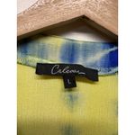 Calessa Floral Embroidered Tie Dye Tunic Top Women Sz‎ L Boho 3/4 Sleeve Artsy Size L Photo 4