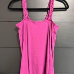 I.N. San Francisco I.N. Braided Flowy Padded Sleeveless Shirt Women’s Tank Top Classy Sz M EUC Photo 3