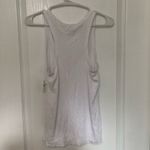 Aerie Brand‎ New  Ribbed Henley Button Tank Top White Size Medium Sleeveless Photo 5