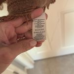 Free People ‎ Oversized Brown Wool Linen Sweater Size Small Photo 6