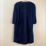 Piazza Sempione  Navy Knit Short Sleeve Cardigan Photo 4