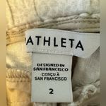 Athleta Cabo Linen Jogger Micro Cheetah Abalone Grey White 2 EUC Photo 4