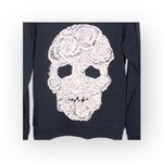 Lauren Moshi  ❃ Super Soft Skull Rose Pullover Jumper Sweatshirt ❃ Black ❃ XS Photo 10