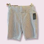 Tommy Hilfiger pull on seersucker shorts blue and white Photo 0