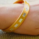 Beautiful Rare Vintage Bangle from W. Germany From the 1960’s set of two. Gold Photo 0