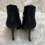 Fabio Fabrizi Black Leather Stiletto Ankle Boots Size 6.5/37 A2 Photo 6