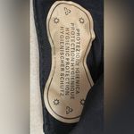 BLACK 1960S SOLID TEXTURED BANDEAU HALTER SWIMSUIT, STONE DETAIL; L Size L Photo 3