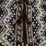 White House | Black Market 10 Romper Shorts WHBM Boho Embroidered Tassel Kimono Photo 9