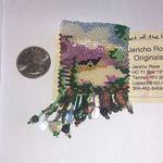 Jericho Rose Originals Seed Bead Beaded Pin with Scenic Design Green Photo 6