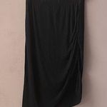 Bobeau  Black Asymmetrical Ruched Side Skirt Size L GUC Photo 0