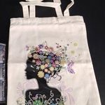 DIY Mother Nature Diamond Art Tote Bag SKU 2337 Tan Photo 0