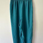 Vintage 90s Two Piece Lifestyle Green Pant And Jacket Set Open Front Shoulderpad Size 14 Photo 6