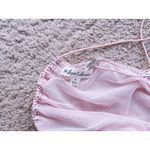 For Love & Lemons  Crop Top Small Pink Rhinestone Coquette Y2K Sparkle Glam Club Photo 4