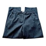 LL Bean High Waist Dress Pants Women12 PETITE Grey Tweed Straight Pockets Lined Gray Size 12P Photo 1