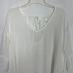 Ekouger Pullover Gauzy White Tunic Dress/Bikini Cover Up Size Medium Photo 2