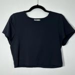 Babaton Aritzia  Contour Black Cropped Crewneck Shirt Size XL Photo 1