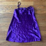 Morgan Taylor Intimates Slip Top Lace Sexy Silk Satin Feel Purple Medium Photo 3