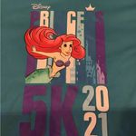 Disney Rundisney princess virtual 5k little mermaid 2021 race shirt woman’s XL Photo 1