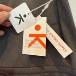 Known Supply Rowan Romper Womens Medium Charcoal Button Front Sleeveless Gray Photo 2