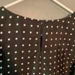 J.Crew  Printed Scoop Neck Blouse Polka Dots Black Photo 8