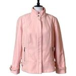 Chico's Chico’s Women’s Coat Moto Style Zip Front Jacket Pink Size 2 Women's Size M Photo 0