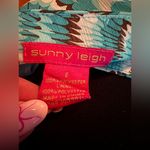 Sunny Leigh  Ruffled Brown and Teal Venetian Paper Skirt, Size 6 Photo 5