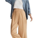 Madewell - NWT The Carley Wide-Leg Pant in Softdrape Sz M Photo 0