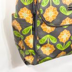 Petunia‎ Pickle Bottom Backpack Diaper Bag Convertible Floral EUC Brown Orange Gray Photo 6