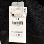 ZARA  W&B COLLECTION BLACK LACEY VNECK BODYCON SPAGHETTI STRAP DRESS M Photo 4