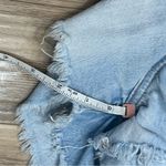 American Eagle  light Wash denim high waisted floral embroidered mom shorts sz 2 Photo 6