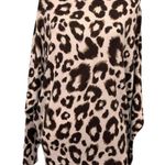 Gibsonlook Off The Shoulder Knit Leopard Blouse Size Small Brown Photo 1