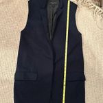 Rag and Bone  Francois Womens Oversized Navy Wool
Vest XSmall Photo 5