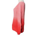 Hollister  Womens Medium Pink Coral Ombre Knit Deep V-Neck Beach Sweater Cover Up Photo 3