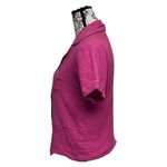 Sincerely Jules Pink Gauze Slub Knit Button Front Blouse XS • Beach Coastal Photo 3