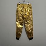 NEW Lauren Ralph Lauren Metallic Taffeta Jogger Pant Gold Black Size 2 $225 Bold Photo 6