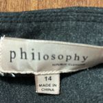 Philosophy NWT Dark Coal Heather Skirt Photo 2